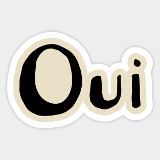 Oui Sticker